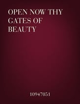 Open Now Thy Gates of Beauty Organ sheet music cover